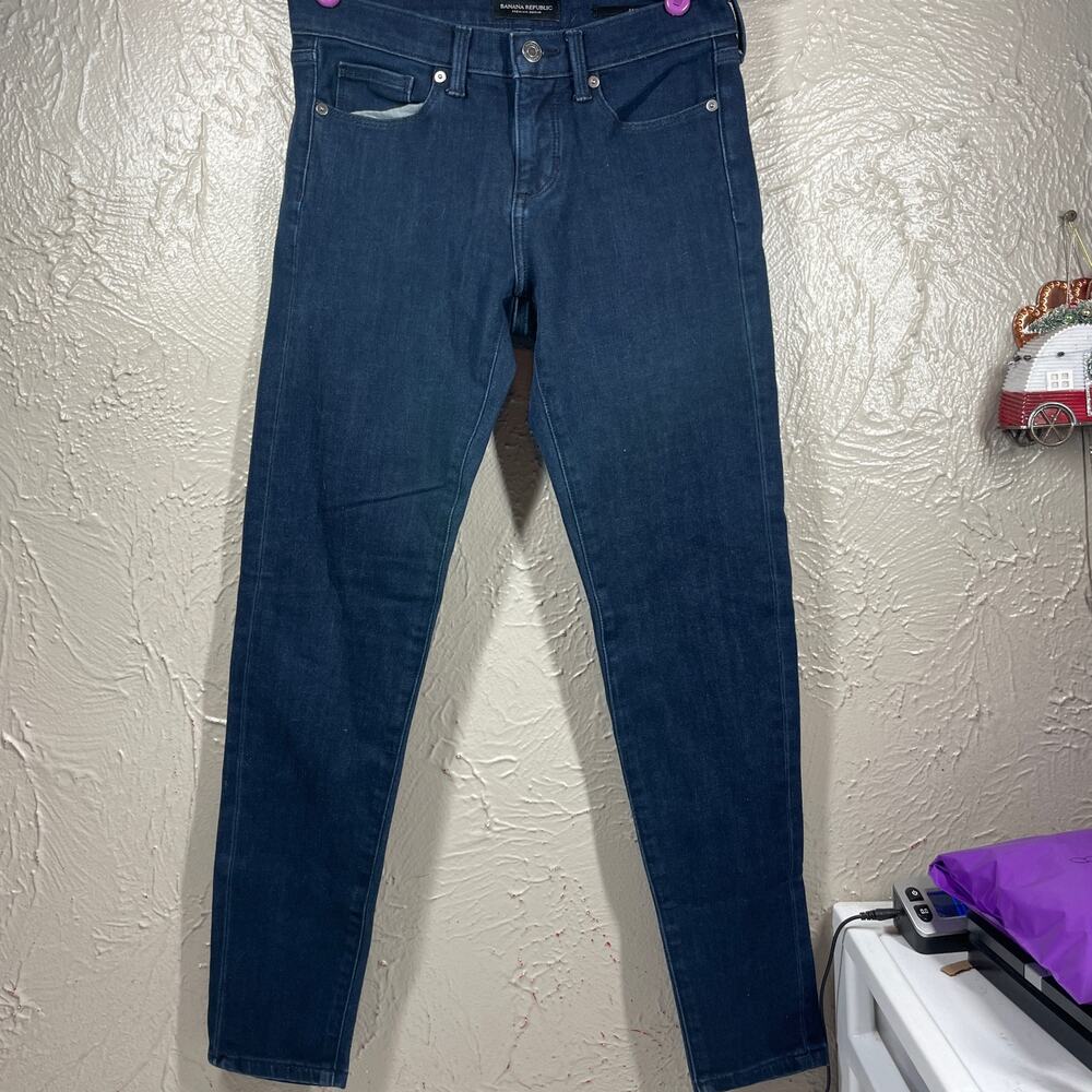 Banana Republic Women's Skinny Premium Denim Blue Jeans size 26